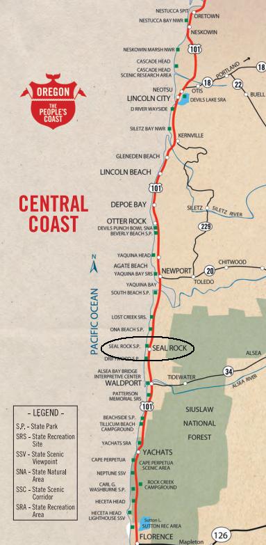 Seal Rock map