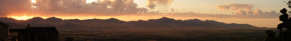 Oquirrh Mountains from Draper