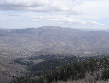 Lewis Peak from the west