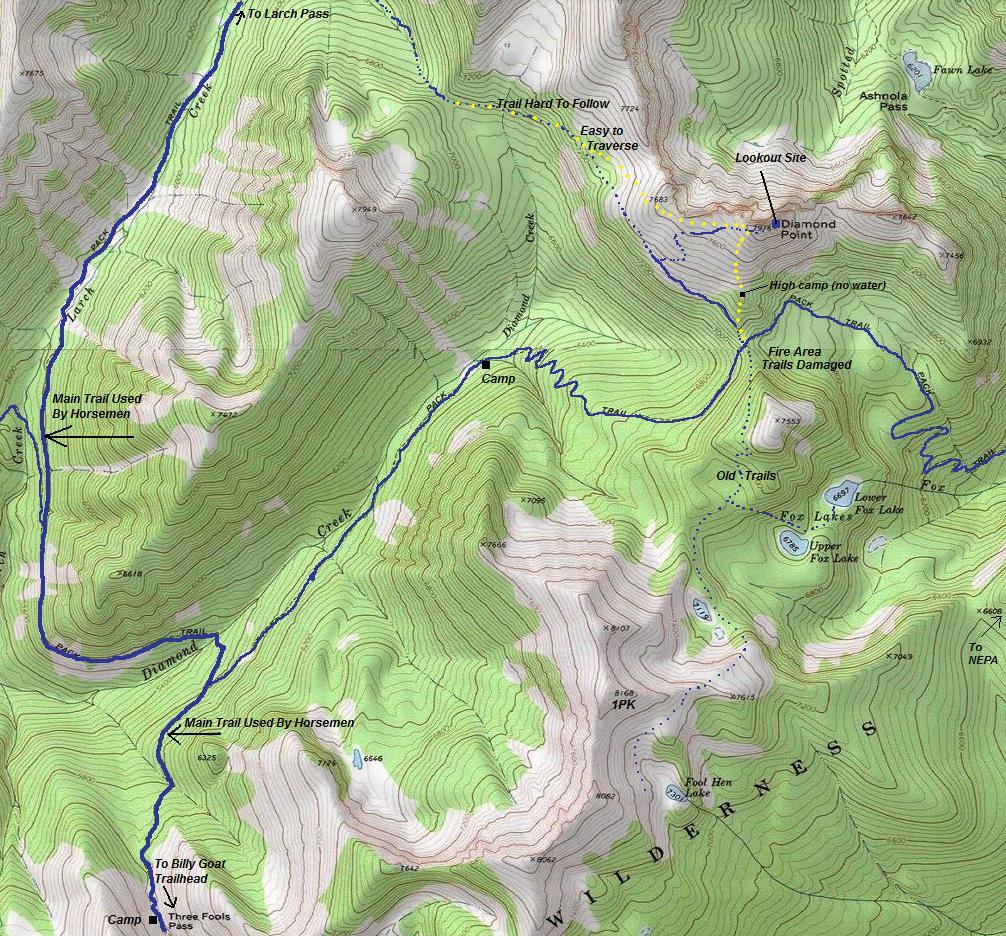 diamond point map