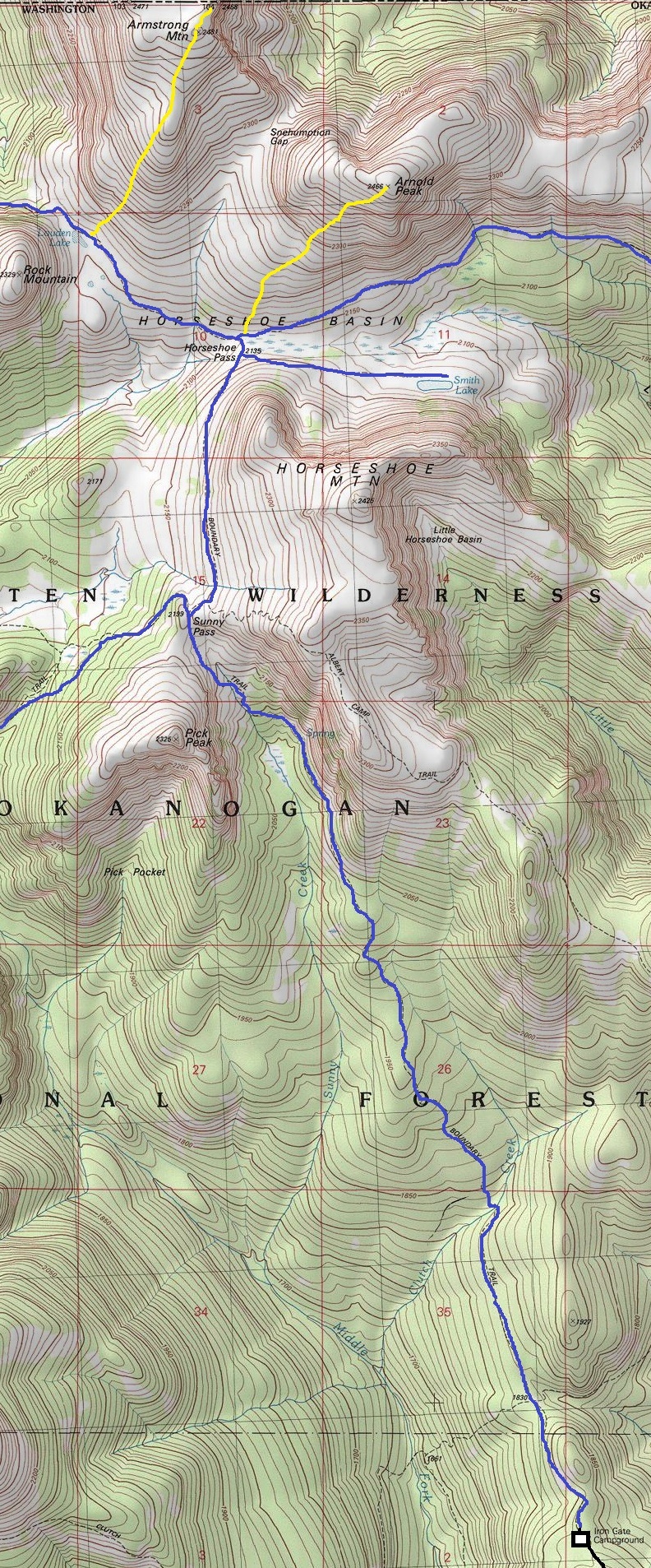 horseshoe basin map