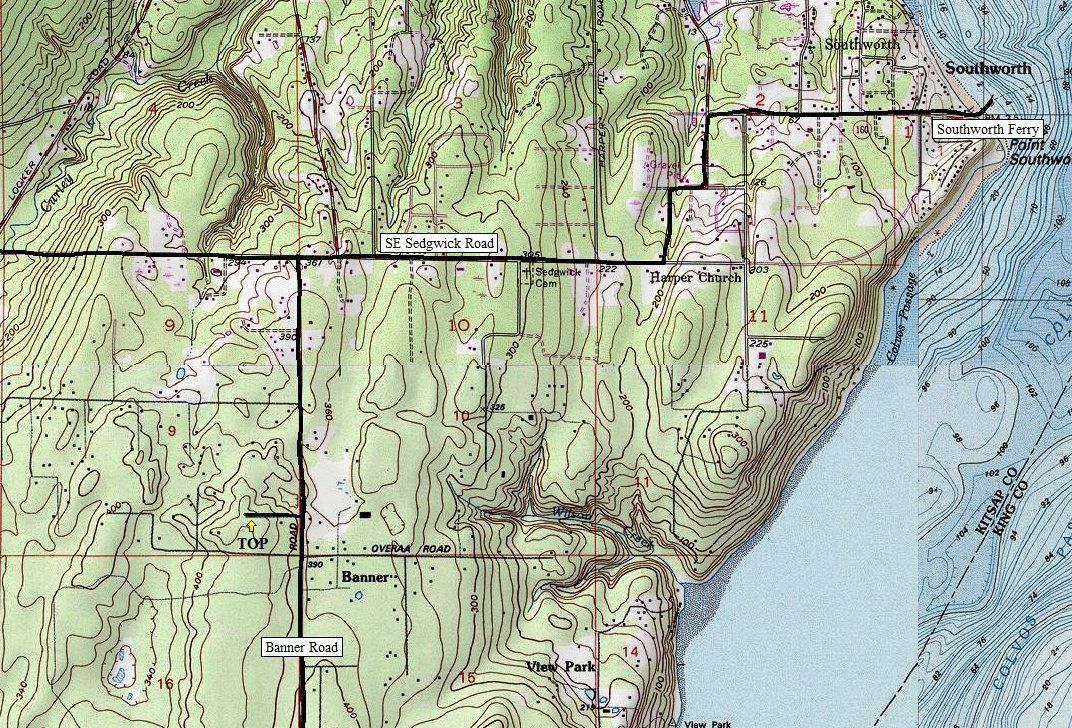 Banner forest topo map