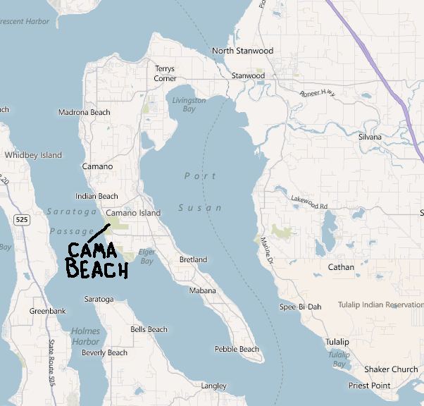 Camano Island map