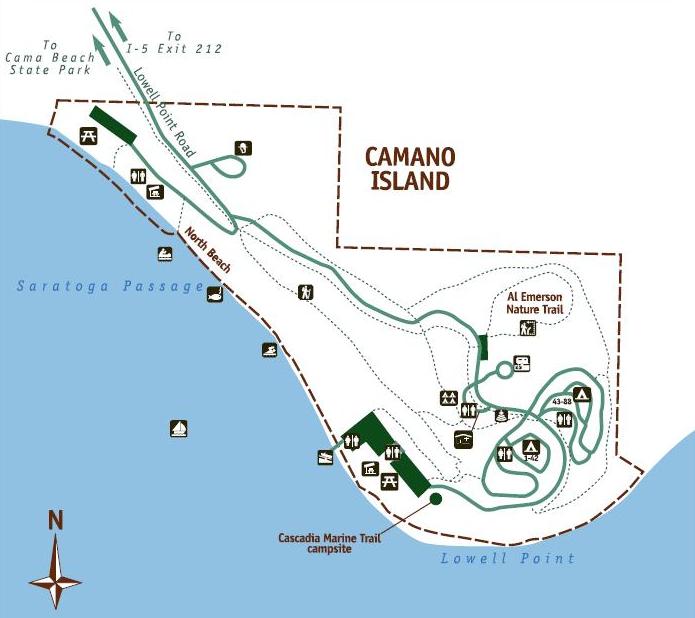 Camano Island State Park Map
