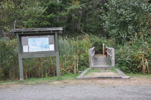 trailhead on camano