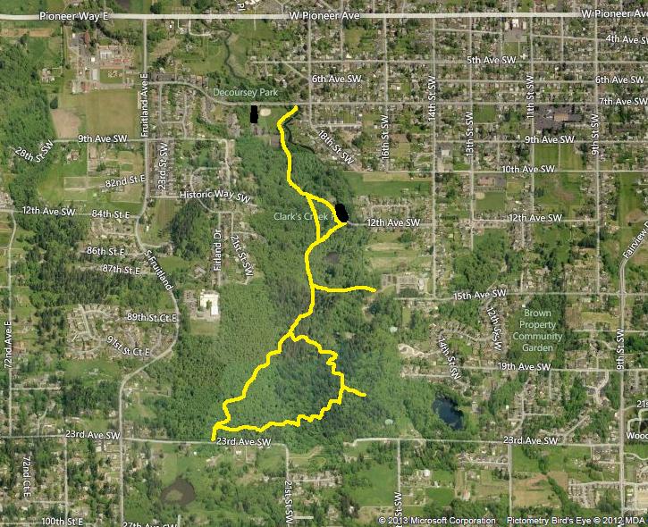 Clarks Creek Park trail map