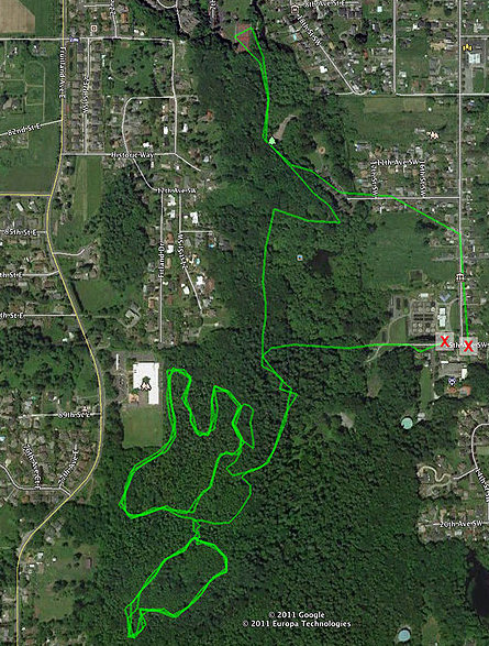 Clarks Creek Park trail map