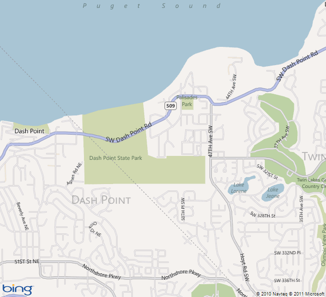 dash point state park map