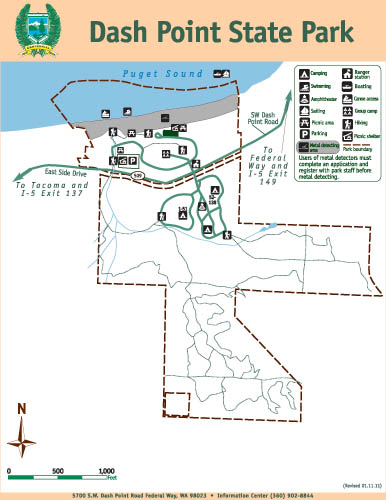 dash point state park map