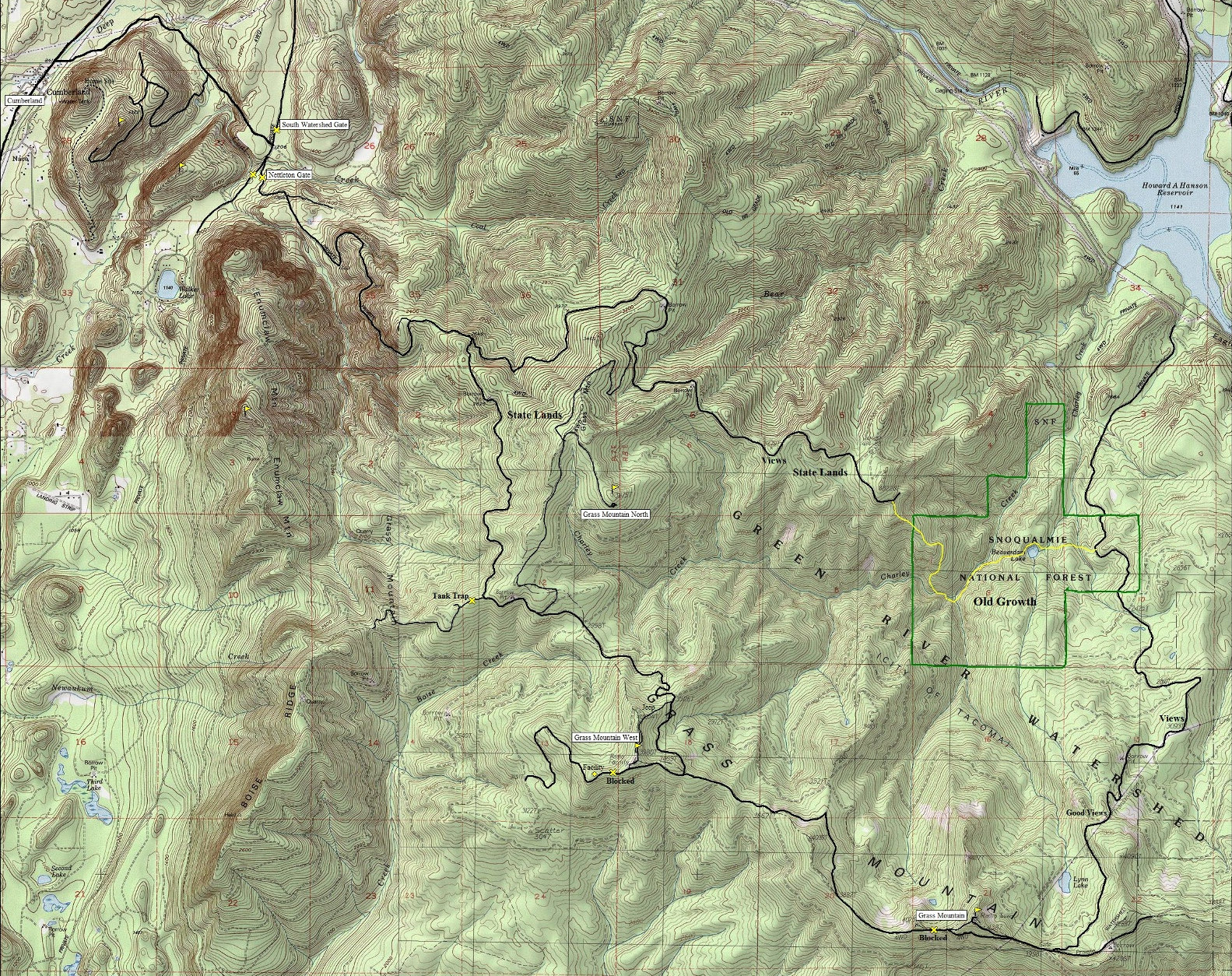 enumclaw state forest map