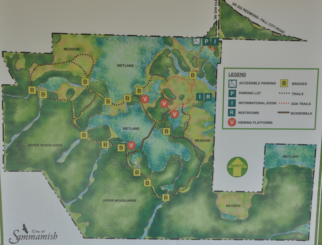 Evans Creek Preserve trail map