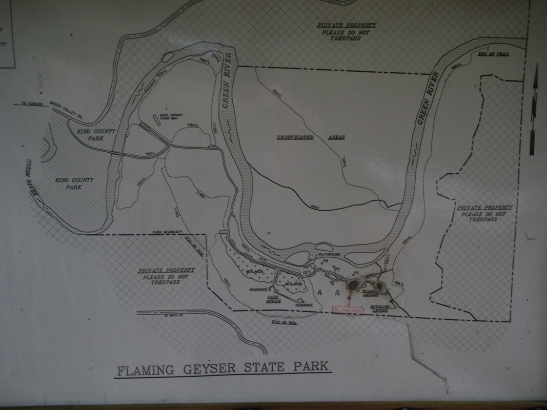 flaming geyser trail map