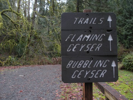 Flaming Geyser trails