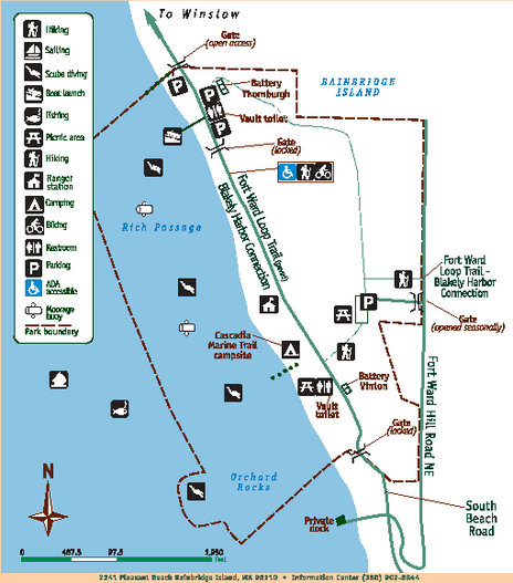 Fort Ward Park map