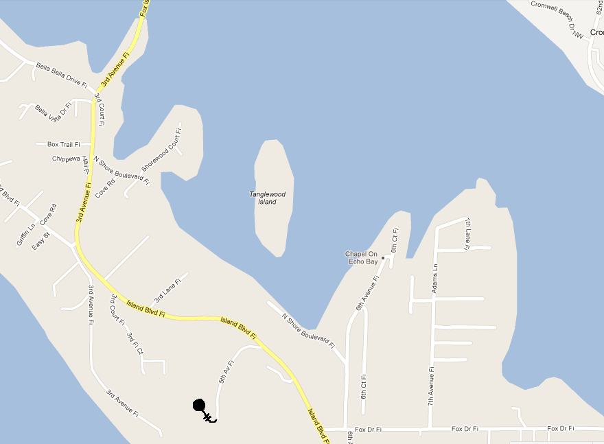 Fox Island map