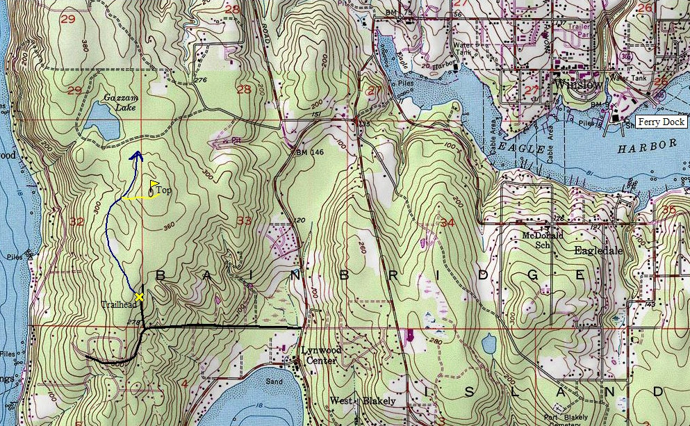 Bainbridge Topo Map