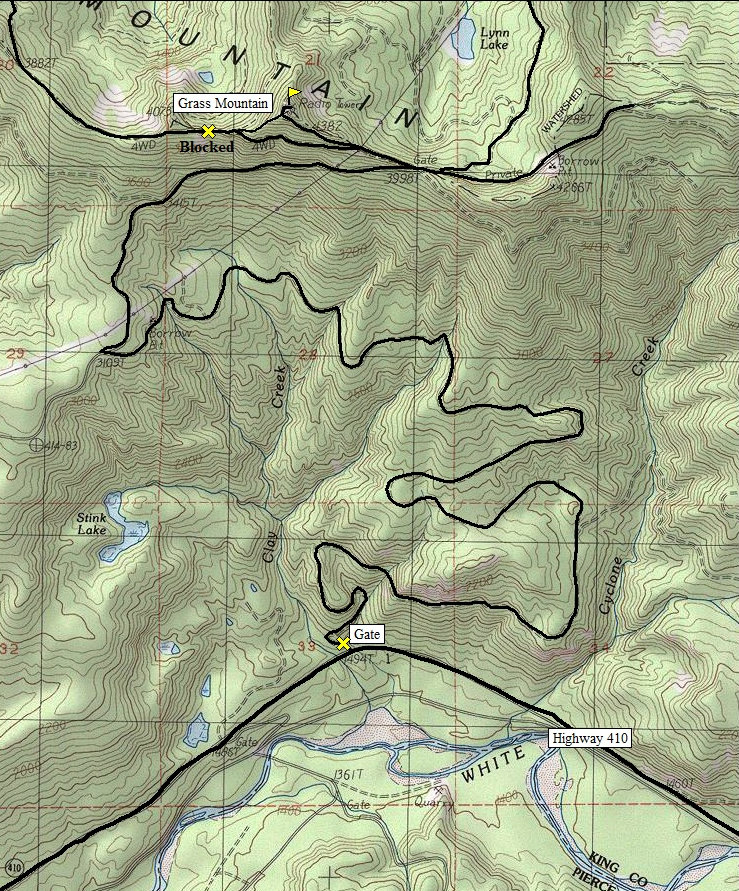 White River tree farm map