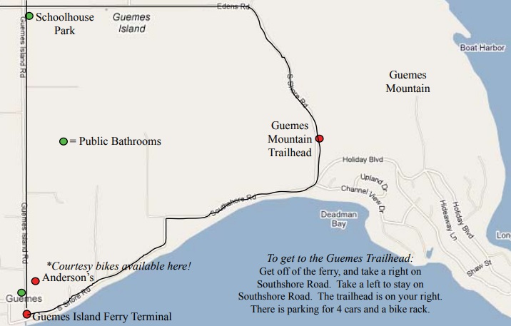 guemes mountain access map