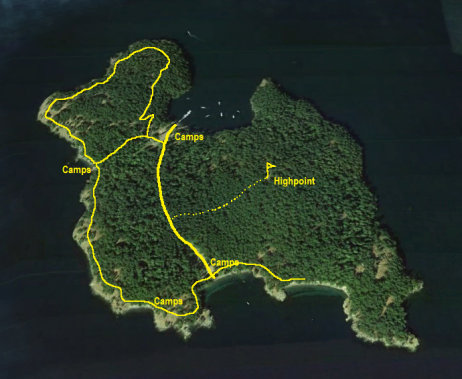 Jones Island map