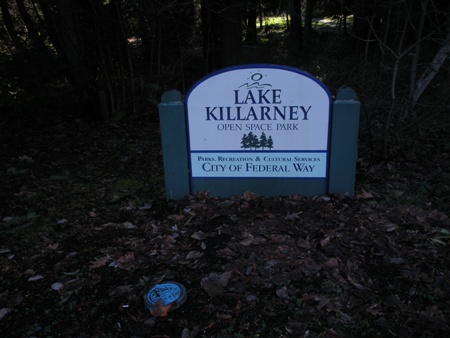 Lake Killarney sign