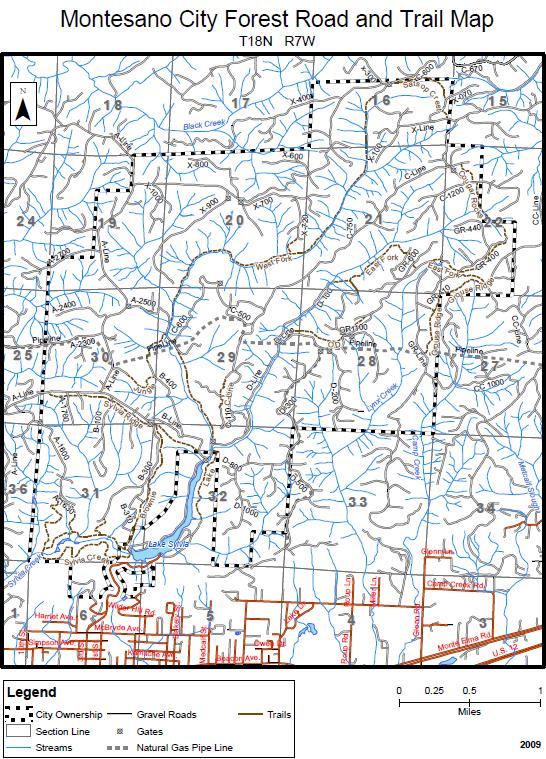 montesano trail map