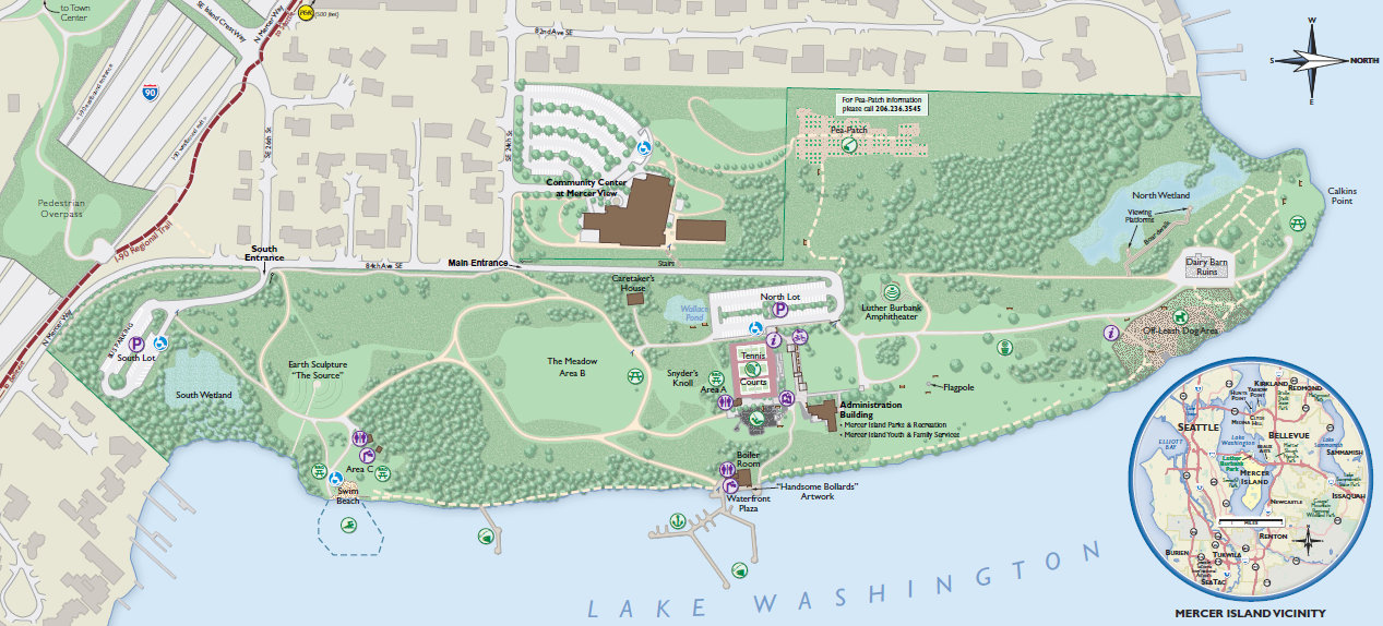 Luther Burbank Park map