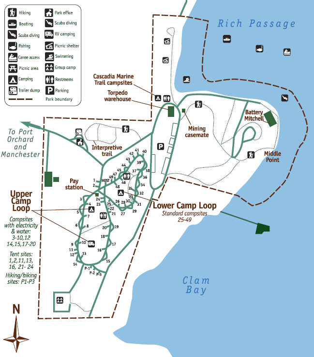 Manchester State Park Map