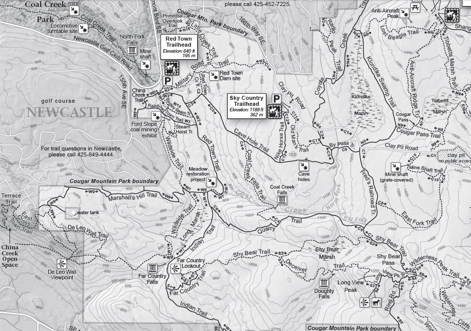Cougar Mountain Map