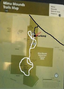 mima mounds trail map