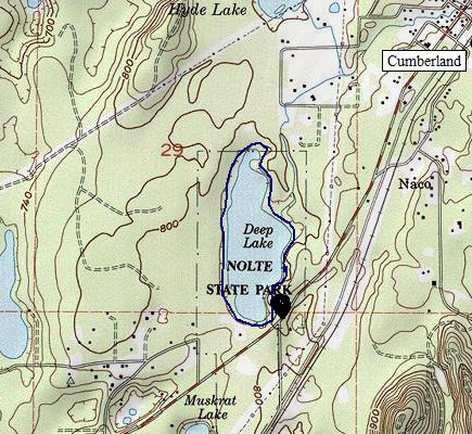 Nolte State Park topo map