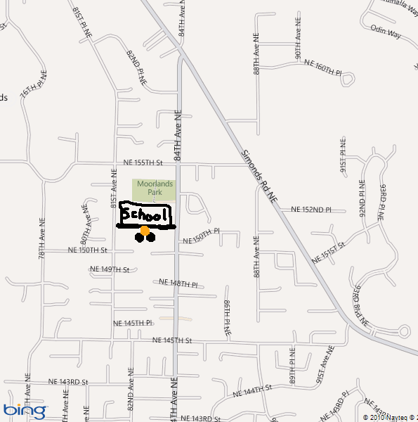 Inglemoor Benchmark Map