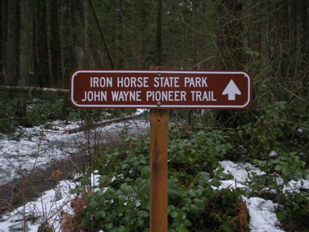 john wayne trail sign