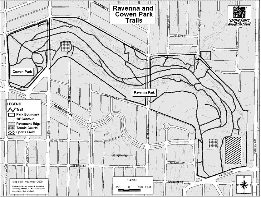 ravenna park trail map