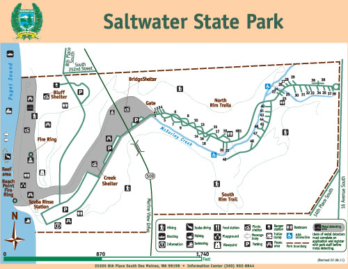Saltwater State Park map