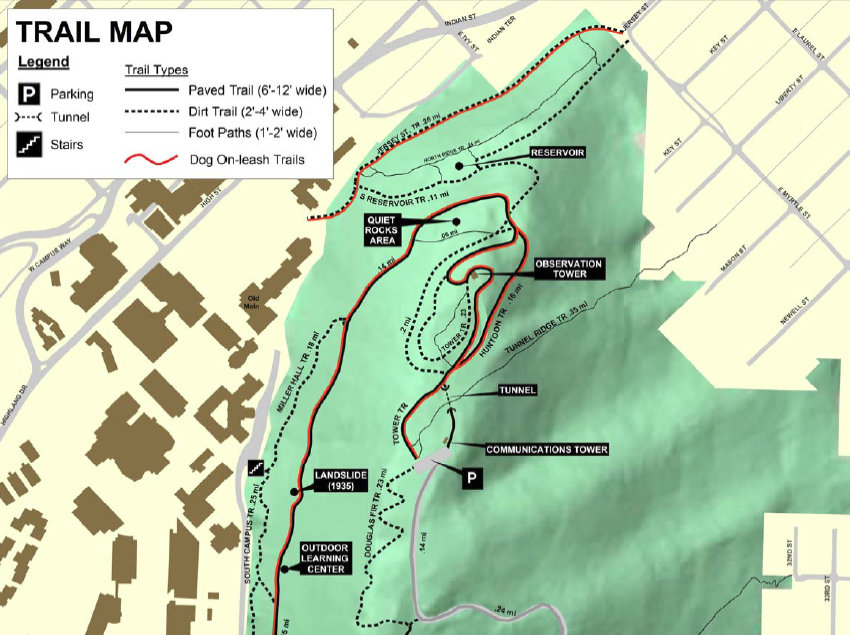 Sehome trail map