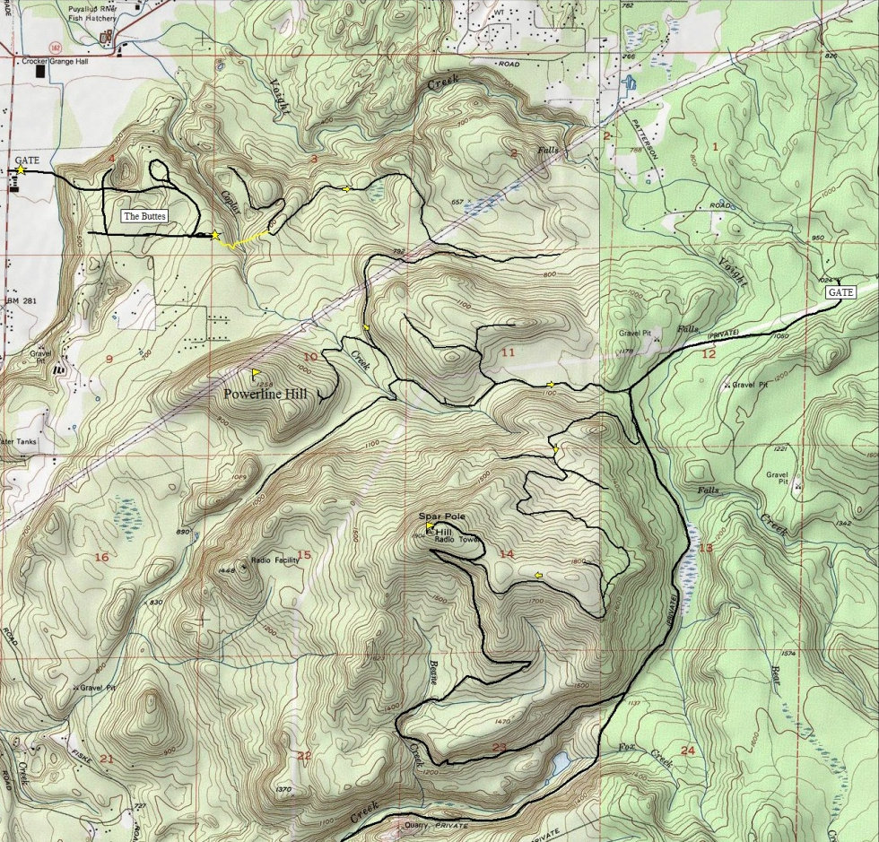 Spar Pole Hill Map