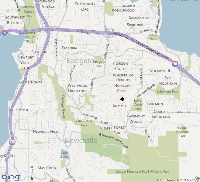 bellevue summit map