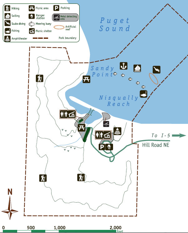 tolmie state park map