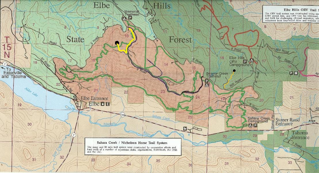 elbe hills state forest map