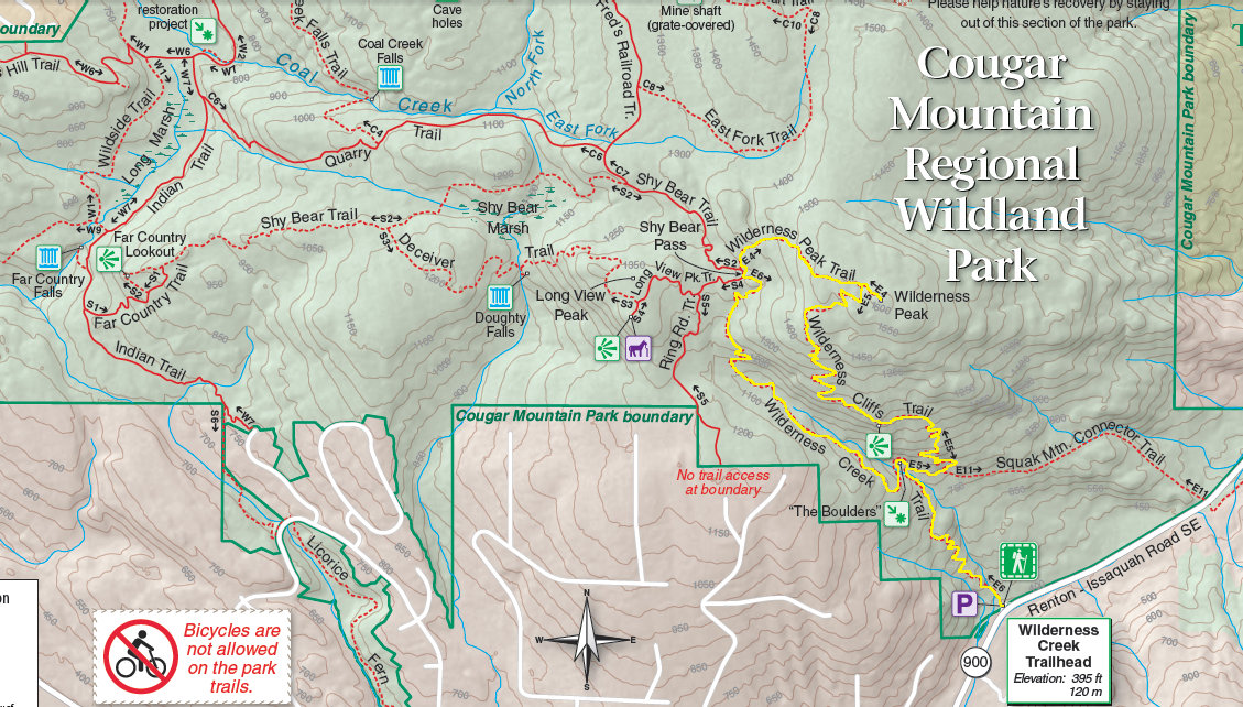 wilderness peak map