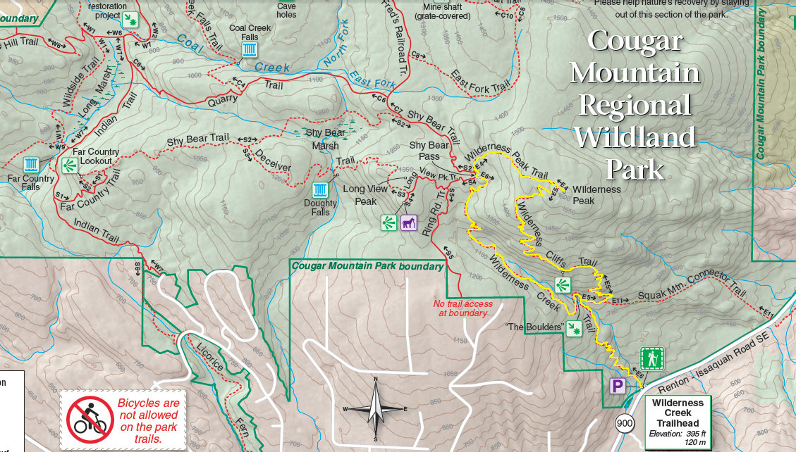 wilderness peak map