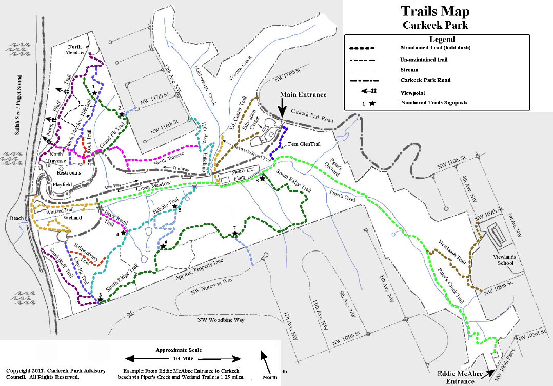 carkeek park trail map