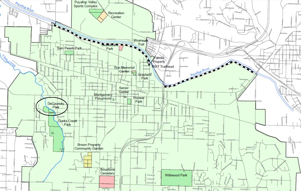 DeCoursey Park map