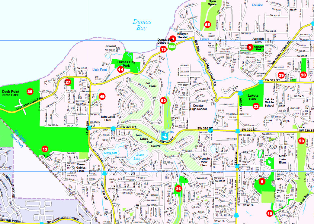 federal way map