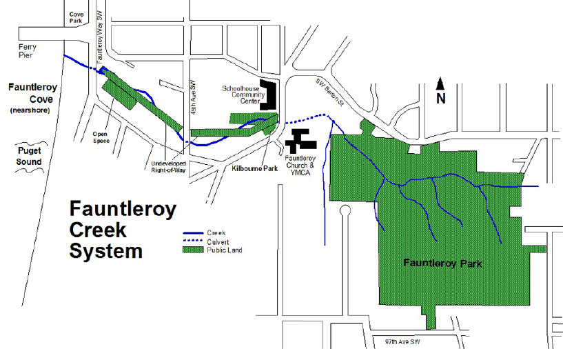 Fauntleroy Creek Map