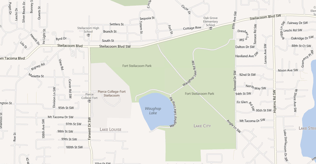 fort steilacoom park map