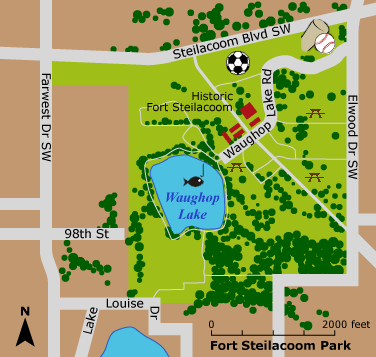 fort steilacoom park map