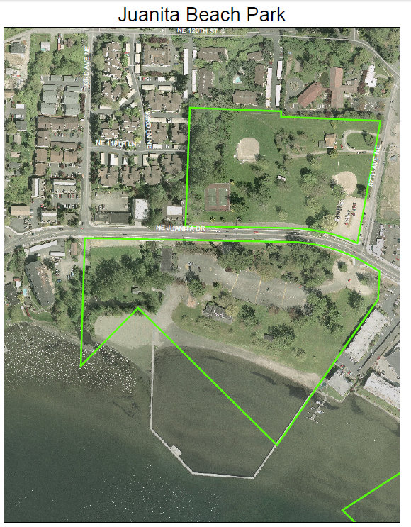 juanita beach park map