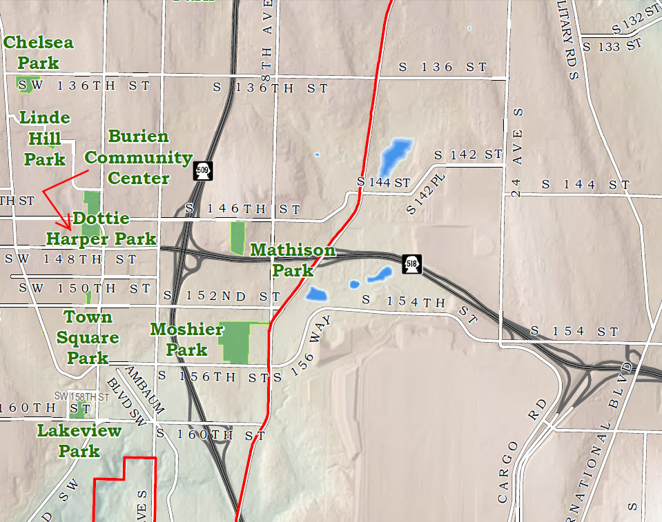 Mathison Park map