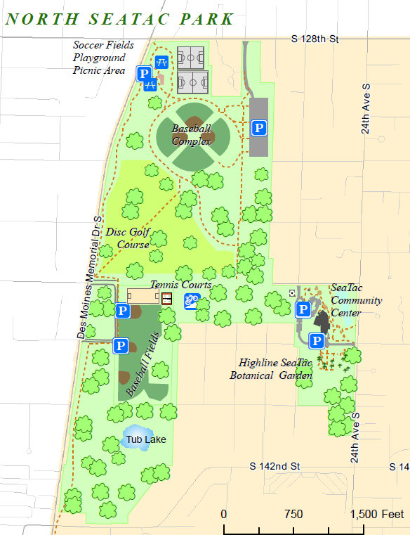 Map of North Seatac Park